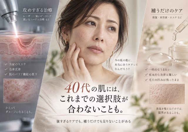 40代50代のクレーター治療は注意が必要