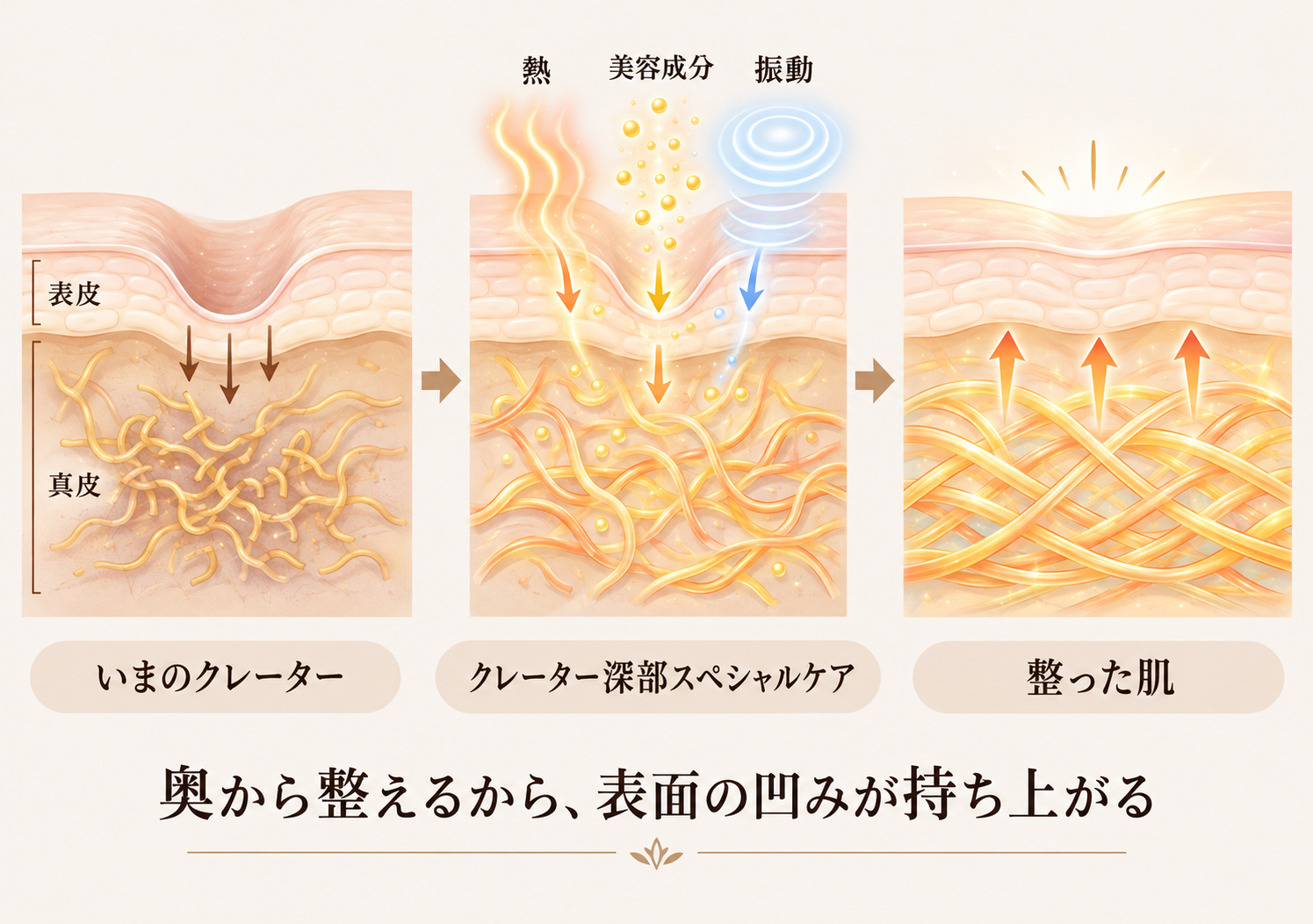 クレーター肌改善 深部スペシャルケアのイメージ